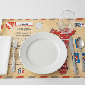 Set de table - la vraie carte de France